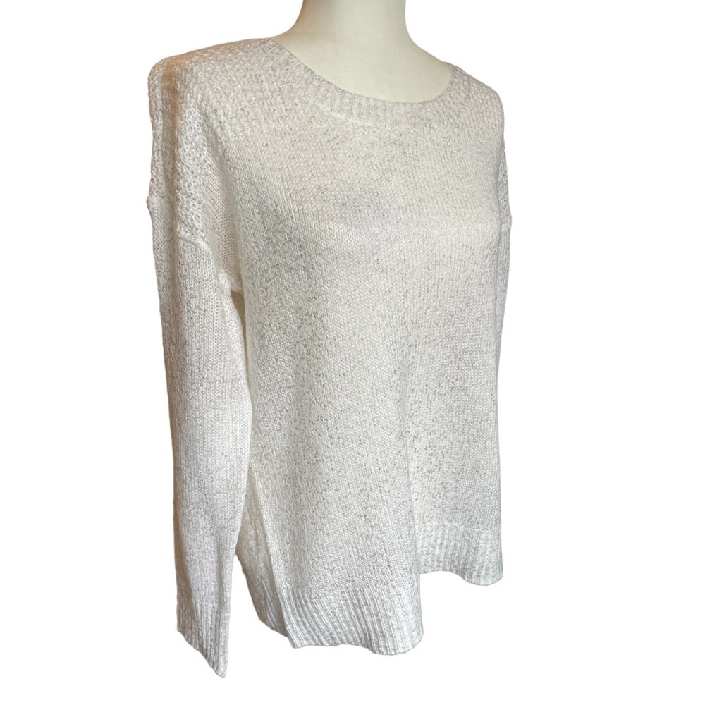 Peter nygard long sleeve crew neck sweater white M